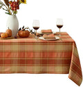 Newbridge Thanksgiving Barnhouse Plaid Fabric Tablecloth 60”x120” Rectangle