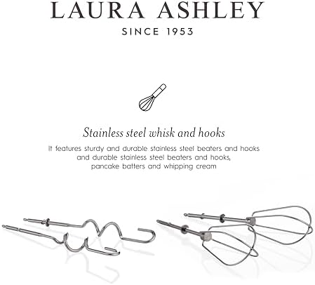 Laura Ashley Elveden Navy Hand Mixer Electric Handheld - Electric Mixer