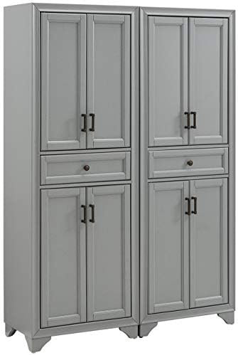 Crosley Furniture Tara 2-Piece Pantry Storage Cabinet Set