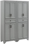 Crosley Furniture Tara 2-Piece Pantry Storage Cabinet Set