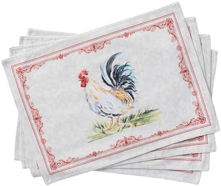 Maison d' Hermine Placemats Set of 4 Reusable 100% Cotton (13"x19")