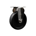 Service Caster Brand Replacement Caster for Uline Caster H-7445R-Stainless Steel Rigid Top Plate Caster with 5 Inch Polyolefin Wheel-Light Duty Replacement Caster-Fits Carts and Platform Trucks H-5547