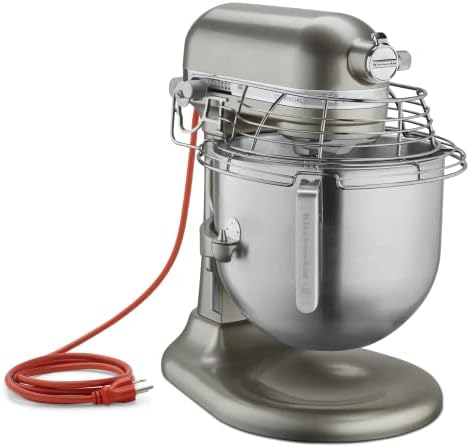 KitchenAid KSMC895CU 8-Quart Commercial Countertop Mixer with Bowl Guard, 10-Speed, Gear-Driven, Contour Silver