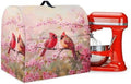Cardinal Bird with Flower Kitchen Aid Mixer Covers Pink Stand Mixer Dust Covers Protector 4.5-8 Quart Mixer Covers Fit Tilt Head & Bowl Lift Models