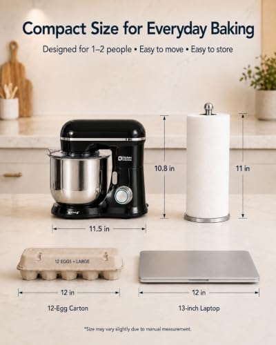 Kitchen in the Box Stand Mixer, 3.5 QT Kitchen Electric Mixer for Baking