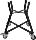 Small Big Green Egg Nest, Grill Stand for Big Green Egg Accessories, Rolling Nest with Heavy Duty Locking Caster Wheels Powder Coated Steel for BGE Smoker Kamado Joe Accessories