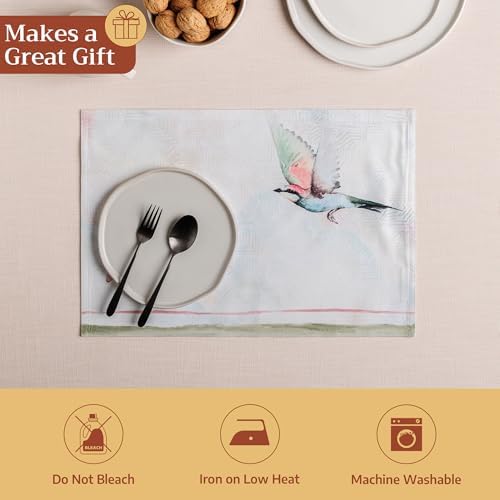Maison d' Hermine Placemats Set of 4 Reusable 100% Cotton (13"x19")