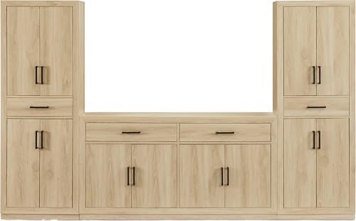 Crosley Furniture Isla 3-Piece Pantry Storage Cabinet & Sideboard Set