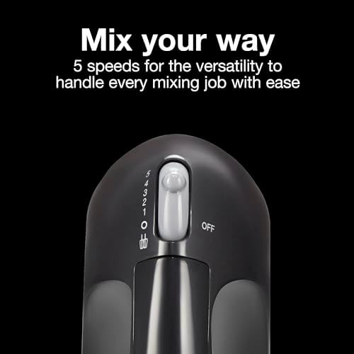 Proctor Silex Easy Mix 5-Speed Electric Hand Mixer with Bowl Rest