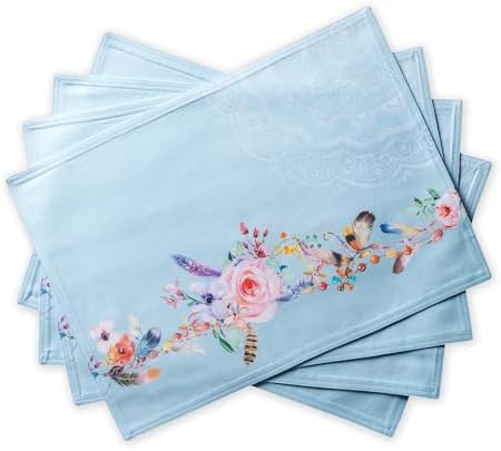 Maison d' Hermine Placemats Set of 4 Reusable 100% Cotton (13"x19")
