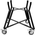 XLarge Big Green Egg Nest,Grill Stand for Big Green Egg Accessories,Rolling Nest with Heavy Duty Locking Caster Wheels Powder Coated Steel for BGE Smoker Kamado Joe Grill Stand Accessories