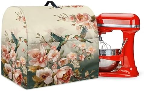 Hummingbird Stand Mixer Cover Dust Covers for 4.5qt-5qt Stand Mixer Dustproof Washable Cover Protector Compatible with 4.5-5 Quart Kitchen Aid Mixer