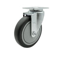 Service Caster Brand Replacement Caster for Uline Caster H-5538S - Swivel Top Plate Caster with 5 Inch Thermoplastic Rubber Wheel - Fits Carts, Dollies and Poly Box Trucks H-4287