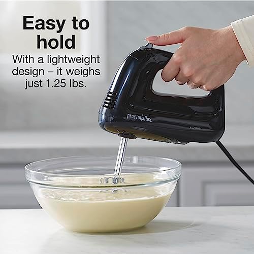 Proctor Silex Easy Mix 5-Speed Electric Hand Mixer with Bowl Rest