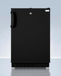 ACCUCOLD 20" Refrigerator - Freezer, Built-in, Undercounter, Breakroom, General Purpose, 2.68 cu.ft. Capacity, ADA Compliant, Black - ADA302BRFZLHD (Left Handed Door Swing)