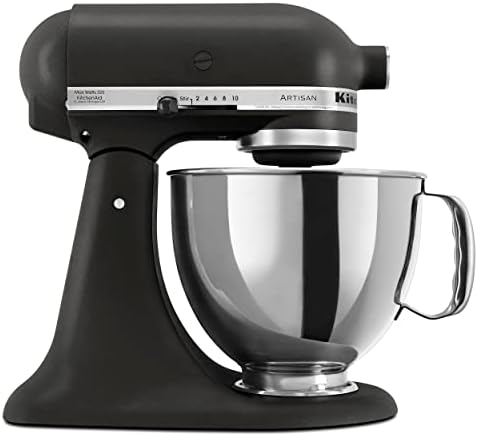 KitchenAid Artisan, 5-Qt Tilt Head Stand Mixer, KSM150PS, Cast Iron Black