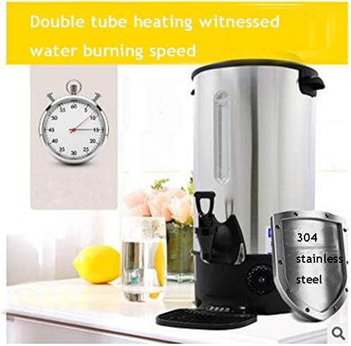 INTBUYING Stainless Steel Large Capacity Commercial Office Kitchen Hot Water Dispense Boiler Instant Boiling Machine Heater Electric Kettle Temperature Control for Coffee Tea with Faucet Tap-12.9L
