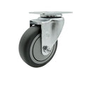 Service Caster Brand Replacement Caster for Uline Caster H-5537S - Swivel Top Plate Caster with 4 Inch Thermoplastic Rubber Wheel - Fits Carts, Dollies and Poly Box Trucks H-3318