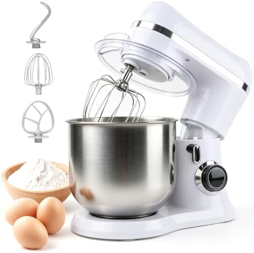 Stand Mixer, 660W Pure Copper Motor, 10-Speed, 5.3QT Bowl, Tilt-Head