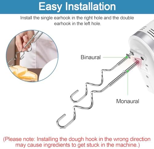 Hand Mixer Beaters Attachments for Hamilton Beach Mixer Beaters/Dough Hook