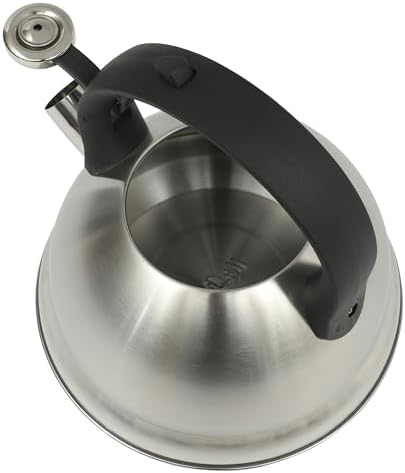 Mr. Coffee Armidale 2.5QT Whistling Tea Kettle, Large Brushed Stainless Steel Kettle for Stovetop, Durable Fast-Boil Tea Pot - Image 5