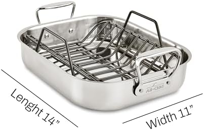 All-Clad Specialty Stainless Steel, 13" x 16" Roaster with rack