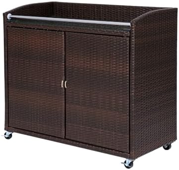 Teamson Home Veronica Portable Outdoor Bar Cart
