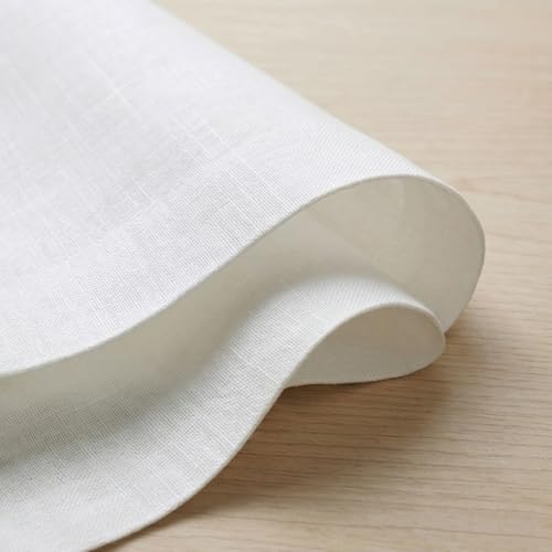 Solino Home 100% Pure Linen Dinner Napkins White, Fete 20 x 20 in, Set of 6