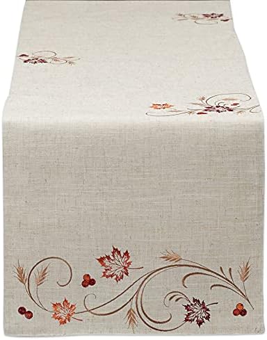 DII Fall Table Decorations Indoor Décor, Thanksgiving, Table Runner, 14x108, Autumn Wheat