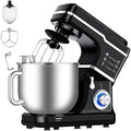 Stand Mixer, 7.5 Qt Stand Food Mixer 10 Speeds, Tilt-Head 3-IN-1 Kitchen Electric Mixer with Stainless Steel Bowl, Whisk, Dough Hook, Flat Beater, Countertop Household Stand Mixer,Black