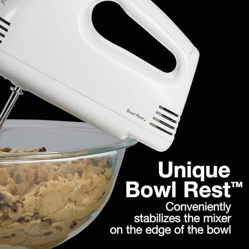 Proctor Silex Easy Mix 5-Speed Electric Hand Mixer with Bowl Rest