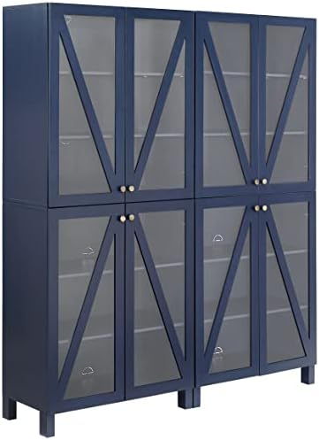 Crosley Furniture Cassai 2-Piece Pantry Storage Cabinet Set