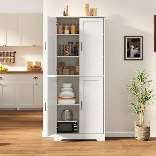 Garvee Kitchen Pantry Cabinet, 70 Inch Tall Storage Cabinet