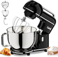 Camic 7.45 QT Tilt-Head Stand Mixer, Electric Mixer for Baking (Black)