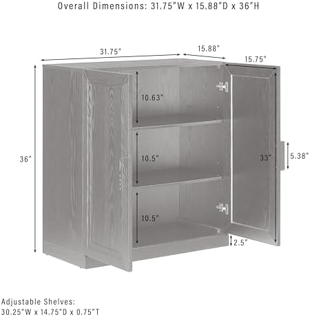 Crosley Furniture Essen Stackable Pantry Storage Cabinet