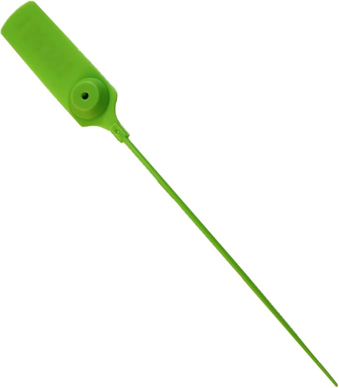 Pull-tite Security Seal Tamper Resistant Tags Plastic Padlock Sign Ties Numbered Green 100 Pieces