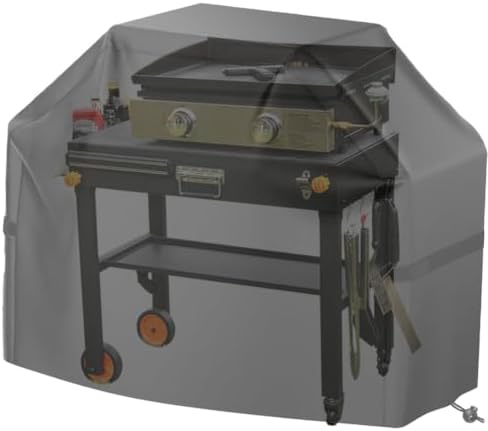 EUTRKei Grill Table & Table Cover, Blackstone Griddle Table with Cart Cover