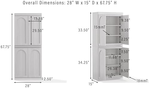 Crosley Furniture Marco Tall Pantry Storage Cabinet