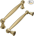 khtumeware 2 Pack 3 Inch(76mm) Champagne Bronze Cabinet Pulls Champagne Brass Kitchen Cabinet Handles Kitchen Cabinet Hardware for Cupboard Drawer Handles Dresser Pulls