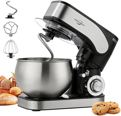 Stand Mixer 5.3QT Tilt-Head 6+P Speed Household Food Mixer Black