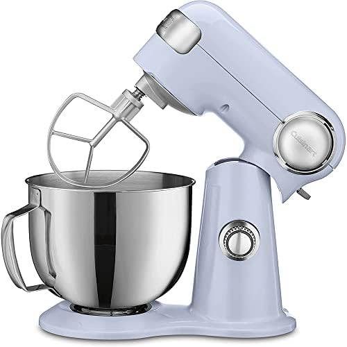 Cuisinart SM-50BLU Precision Master 5.5-Quart Stand Mixer 500W Arctic Blue Bundle with 1 YR CPS Enhanced Protection Pack