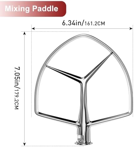 7QT Stainless Steel Flat Beater for KitchenAid Stand Mixer