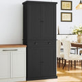 ARTPOWER 72" Tall Freestanding Pantry & Kitchen Storage Cabinet, Black