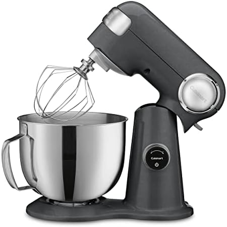Cuisinart SMD-50GPH Precision Pro 5.5-Quart Digital Stand Mixer with 12-Speeds, 3 Preprogrammed Food Prep Settings, Mixing Bowl, Whisk, Flat Mixing Paddle, Dough Hook, and Splash Guard, Graphite
