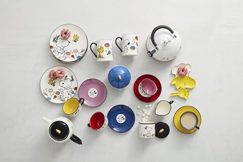 Lenox Chef Snoopy Porcelain Tea Cup and Saucer Set for 4 - Image 4