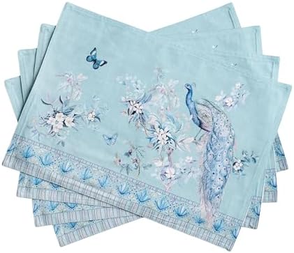 Maison d' Hermine Placemats Set of 4 Reusable 100% Combed Cotton (13"x19")