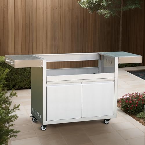 Hygrill Stainless Steel Grill Cart for Hygrill 5-Burner Built-In Gas Grill