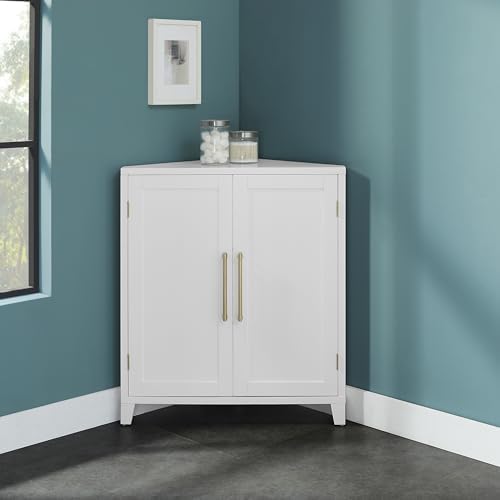 Crosley Furniture Roarke Stackable Corner Pantry Storage Cabinet