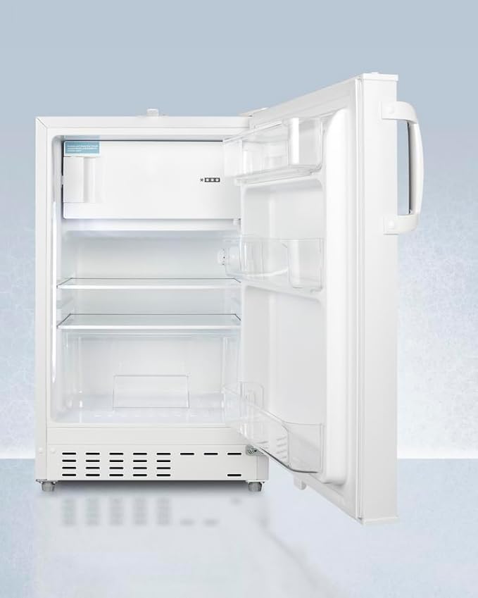 ACCUCOLD 20" Refrigerator - Freezer, Built-in, Undercounter, Breakroom, General Purpose, 2.68 cu.ft. Capacity, ADA Compliant, White - ADA302RFZLHD (Left Handed Door Swing)