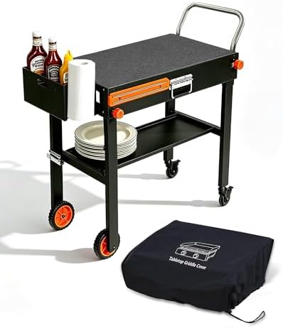Blackstone Table for 17" or 22" Griddle, 20s Quick Setup, with Cover